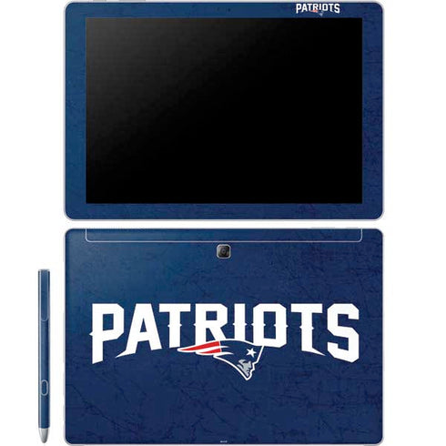 NFL New England Patriots Distressed Galaxy Book 12in Skin